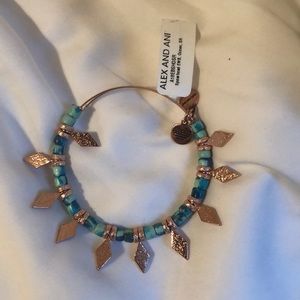 Alex and Ani spearhead ocean bracelet